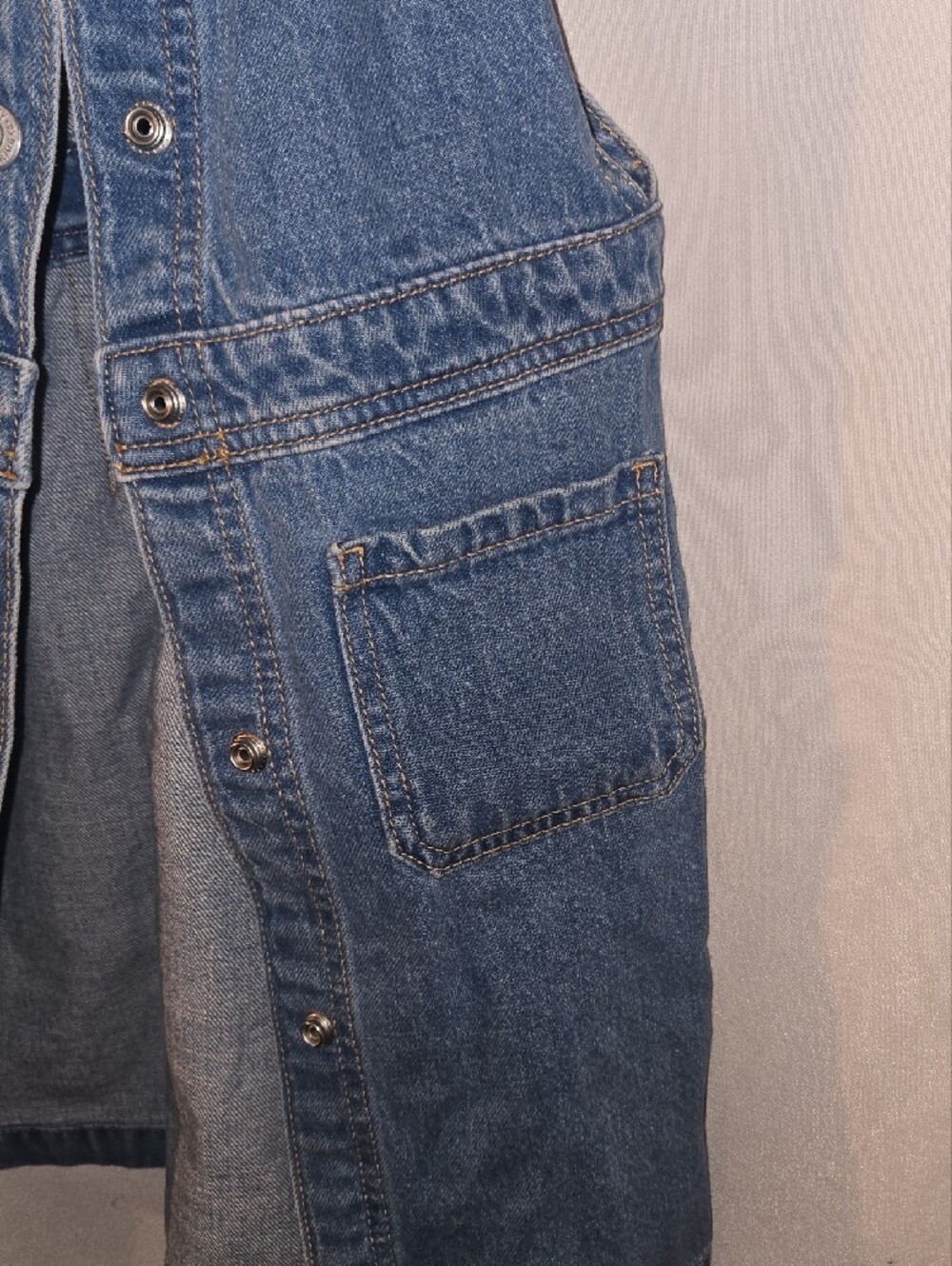 Old Navy Blue Denim Pinafore Dress - Picture 5 of 6